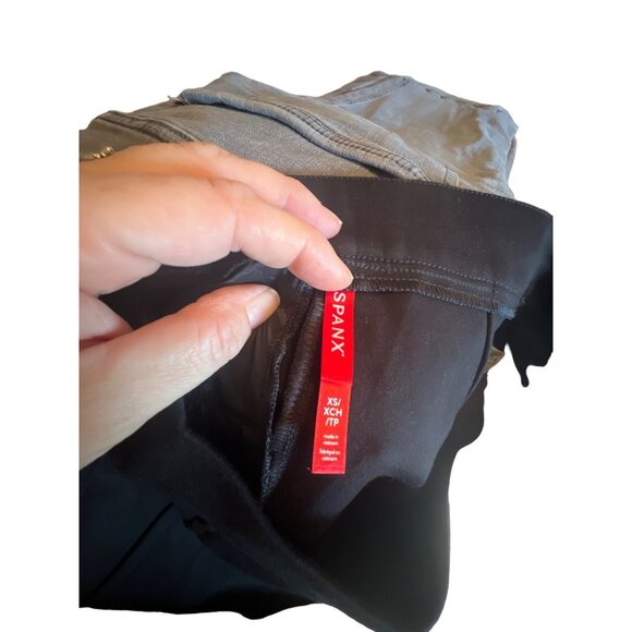 SPANX Black Wide Leg Fully Lined Stretch Pants XS Women - Picture 4 of 5